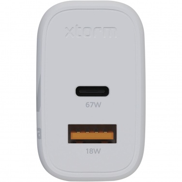 Logo trade promotional products image of: Xtorm XEC067 GaN² Ultra 67W wall charger