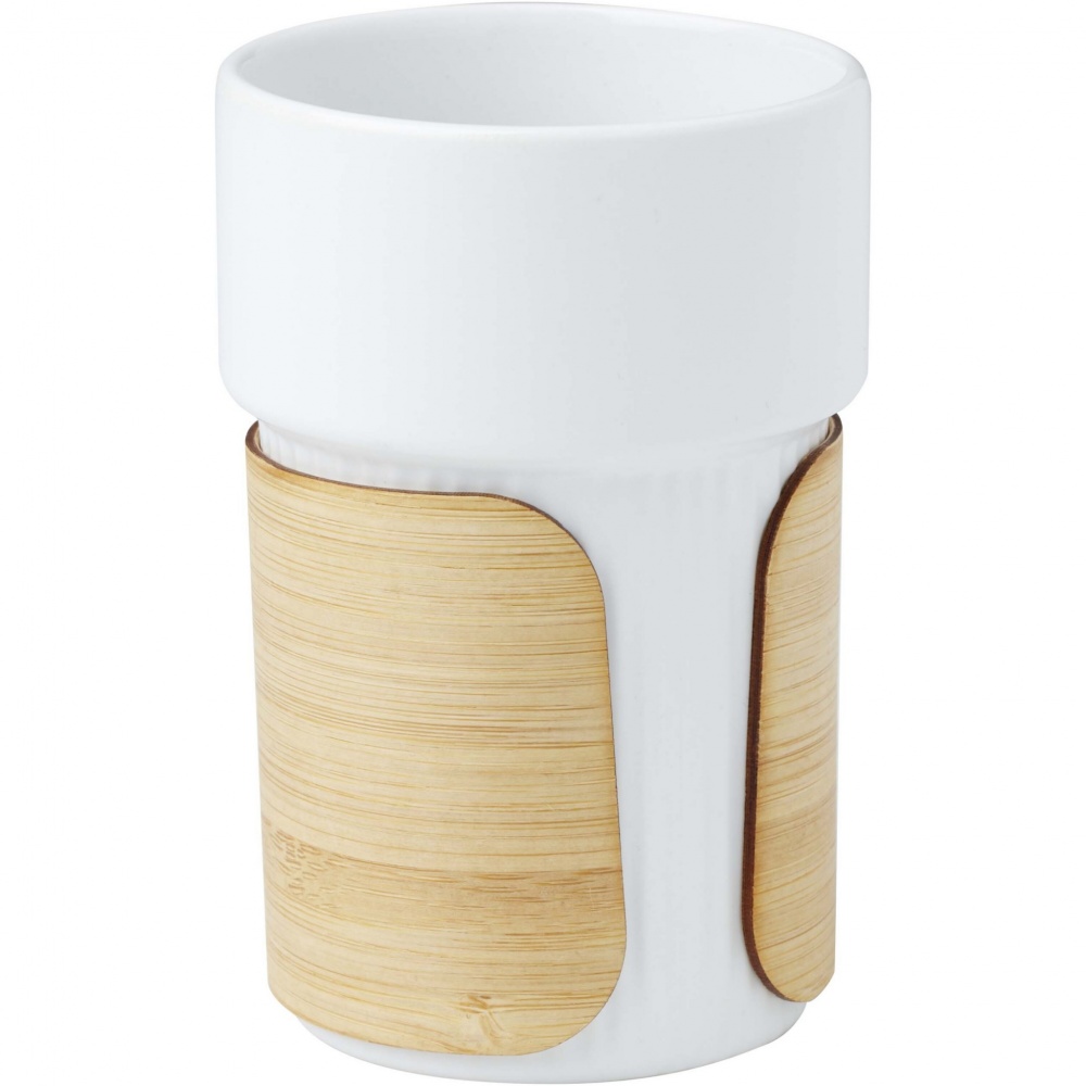 Logo trade promotional products image of: Tumbler Fika 340 ml with bamboo sleeve
