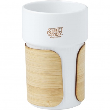 Logotrade advertising product picture of: Tumbler Fika 340 ml with bamboo sleeve