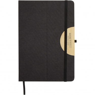 Logo trade promotional products image of: Laura A5 hard cover notebook and ballpoint pen gift set