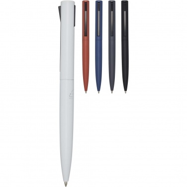 Logo trade promotional merchandise image of: Juana recycled aluminium ballpoint pen
