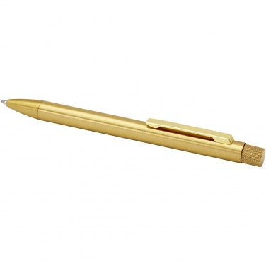 Logotrade advertising product image of: Beatriz recycled brass ballpoint pen
