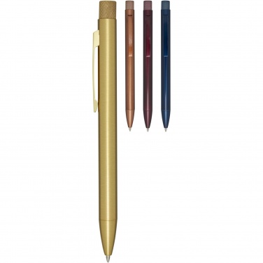 Logo trade promotional giveaways image of: Beatriz recycled brass ballpoint pen