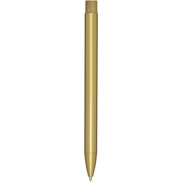 Logo trade promotional giveaway photo of: Beatriz recycled brass ballpoint pen
