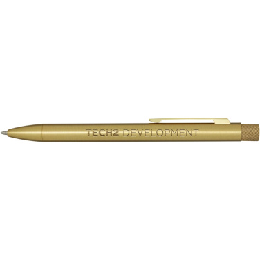 Logo trade promotional products image of: Beatriz recycled brass ballpoint pen