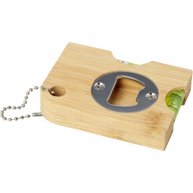 Logotrade corporate gift image of: Levo bamboo bottle opener with level 