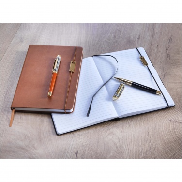 Logo trade corporate gifts image of: Legato A5 notebook and rollerball pen set 