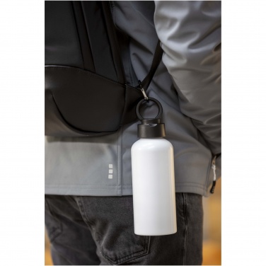 Logo trade corporate gifts image of: Trinity 600 ml RCS certified recycled aluminium water bottle with RPET lid