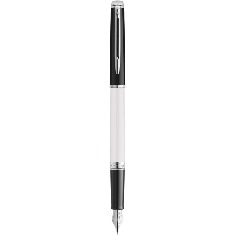 Logo trade promotional products image of: Hemisphere colour blocking fountain pen with palladium trim