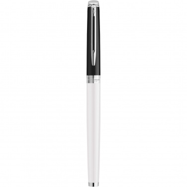 Logotrade promotional merchandise photo of: Hemisphere colour blocking rollerball pen with palladium trim