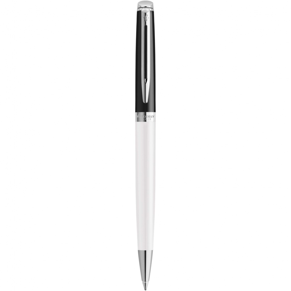 Logo trade promotional product photo of: Hemisphere colour blocking ballpoint pen with palladium trim