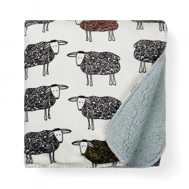 Logo trade promotional giveaways picture of: VINGA Sheep GRS recycled PET pile blanket