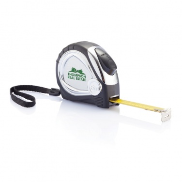 Logotrade advertising product image of: Chrome plated auto stop tape measure