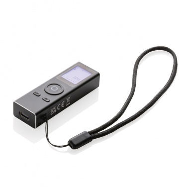 Logotrade promotional product image of: Gear X RCS recycled aluminum 30 metre laser measure