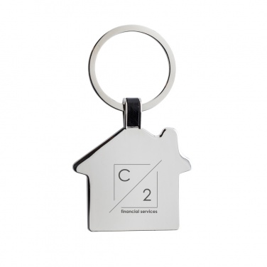 Logotrade business gift image of: RCS recycled zinc alloy house keyring