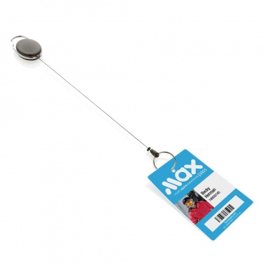 Logotrade promotional merchandise image of: RCS recycled ABS roller clip keychain