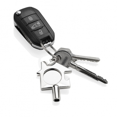 Logotrade promotional gift image of: RCS recycled zinc alloy 3 in 1 keychain