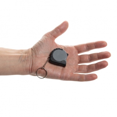 Logotrade business gift image of: MeasureMate RCS reycled ABS 1 meter tape keychain