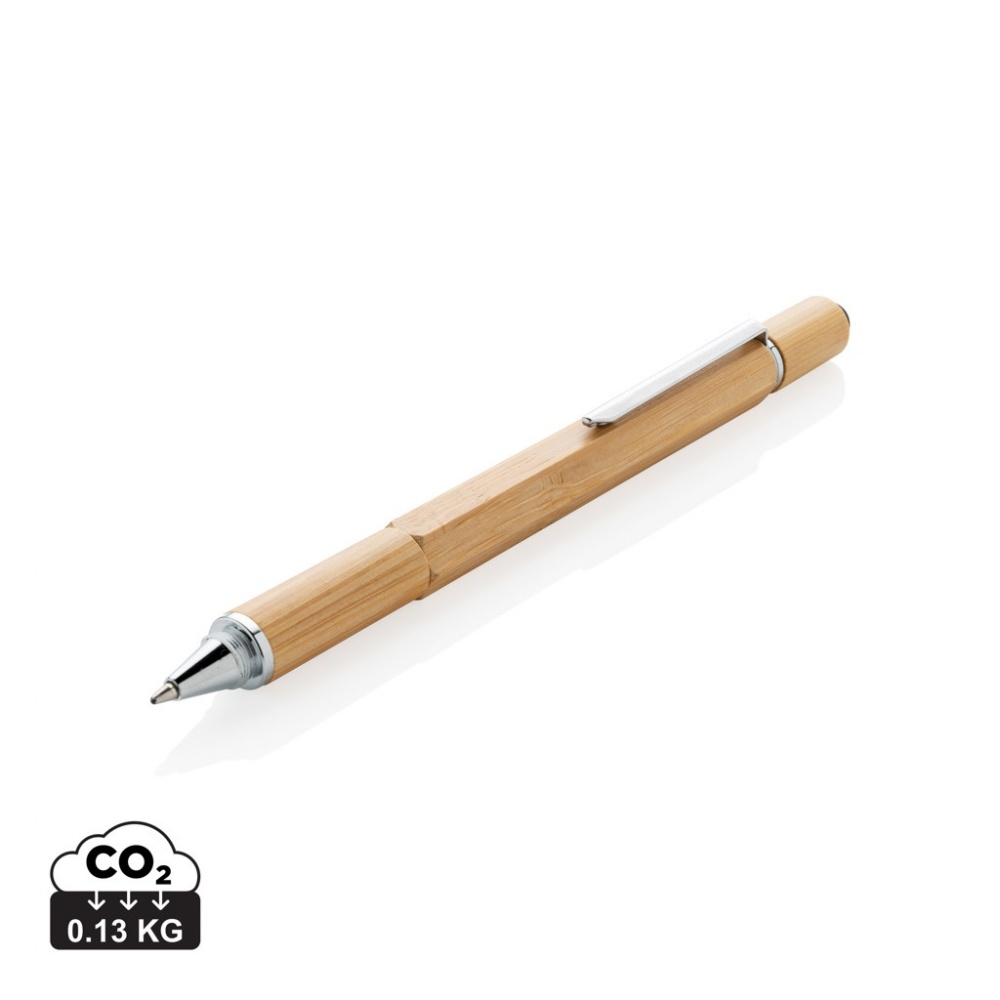 Logotrade business gifts photo of: Bamboo 5-in-1 toolpen