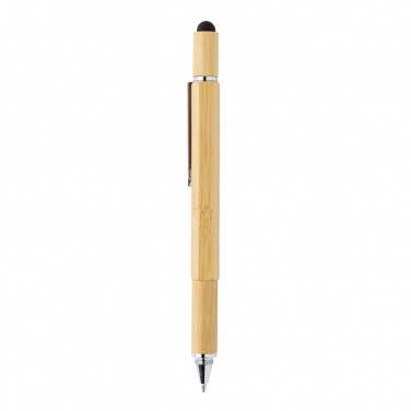 Logo trade business gift photo of: Bamboo 5-in-1 toolpen