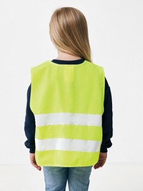 Logo trade promotional gifts image of: GRS recycled PET high-visibility safety vest 3-6 years