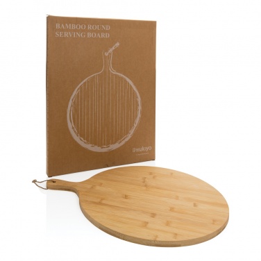 Logo trade corporate gifts picture of: Ukiyo bamboo round serving board