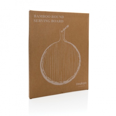 Logotrade promotional giveaway image of: Ukiyo bamboo round serving board
