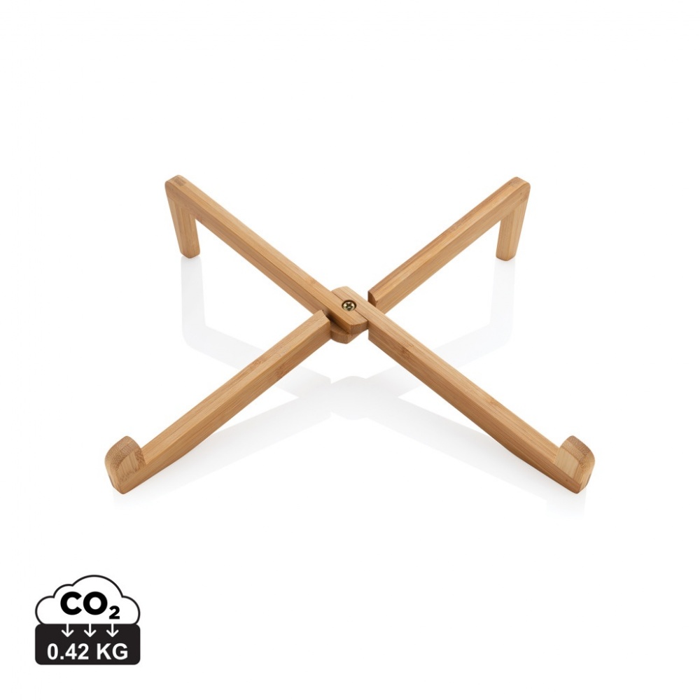 Logotrade promotional merchandise photo of: Bamboo portable laptop stand
