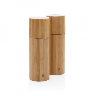 Logotrade promotional product picture of: Ukiyo bamboo salt and pepper mill set