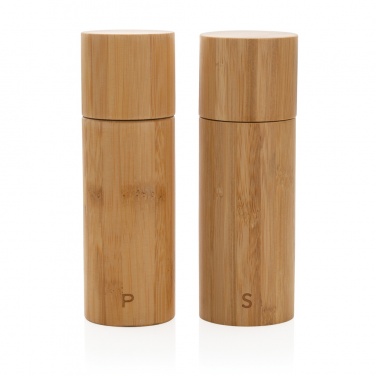 Logotrade promotional giveaways photo of: Ukiyo bamboo salt and pepper mill set