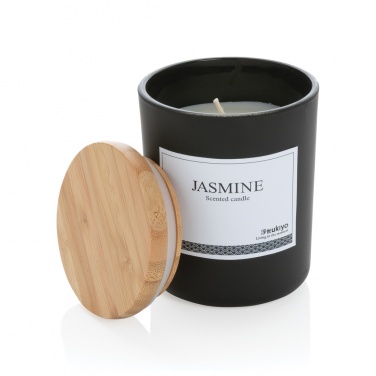 Logotrade corporate gift image of: Ukiyo deluxe scented candle with bamboo lid