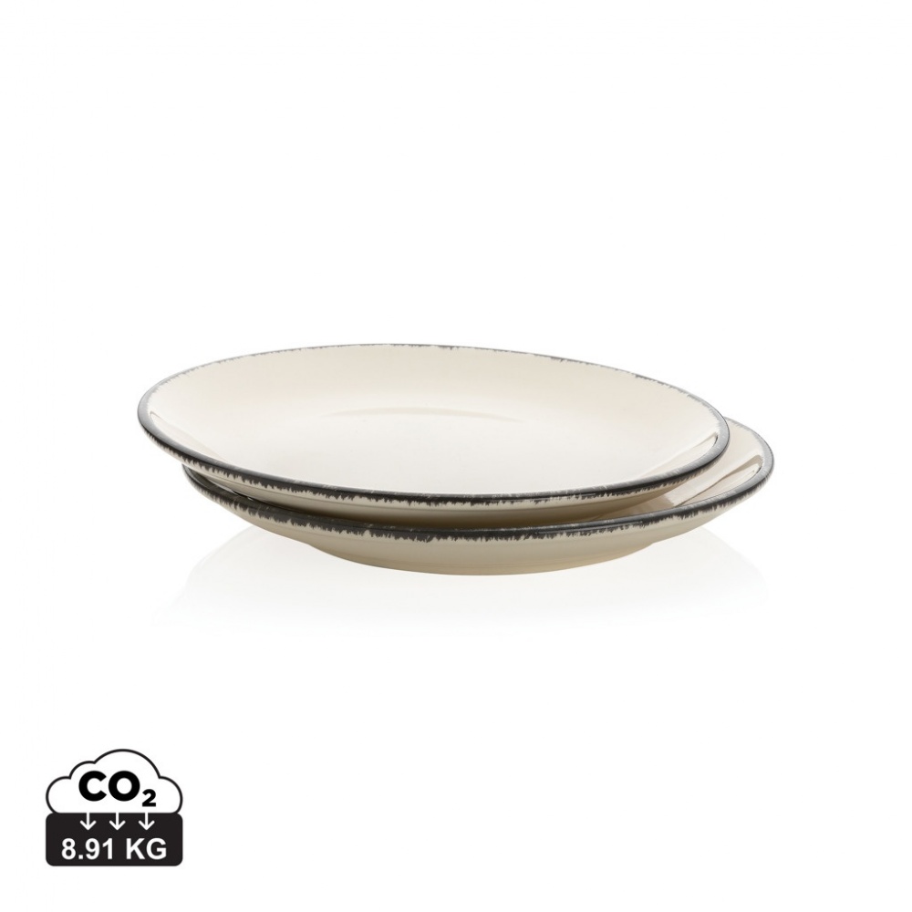 Logo trade corporate gift photo of: Ukiyo dinner plate set of 2