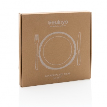 Logotrade promotional items photo of: Ukiyo dinner plate set of 2