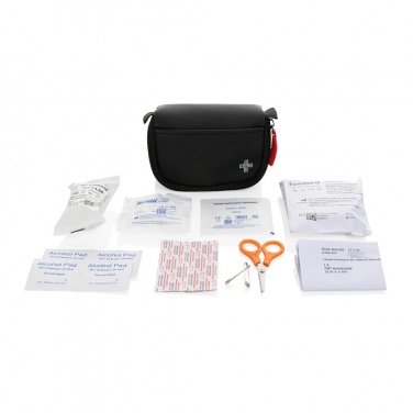 Logo trade promotional products image of: RCS recycled nubuck PU pouch first aid set mailable