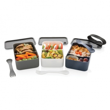 Logotrade promotional giveaway picture of: GRS recycled PP lunch box with spork