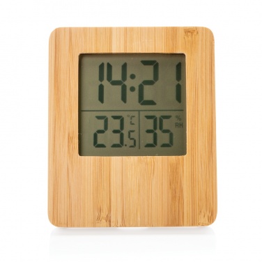 Logo trade promotional giveaway photo of: Bamboo weather station