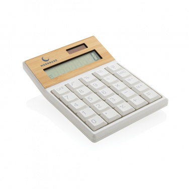 Logotrade advertising product picture of: Utah RCS recycled plastic and  bamboo calculator