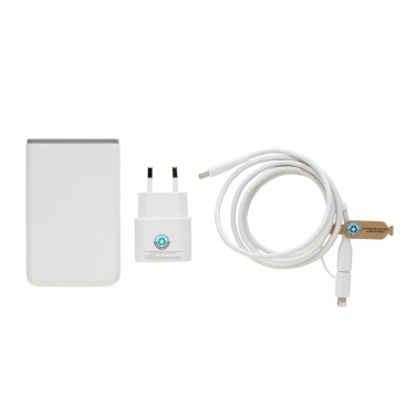 Logotrade business gifts photo of: Surge RCS recyled PET 20W type C 3 pcs charging set