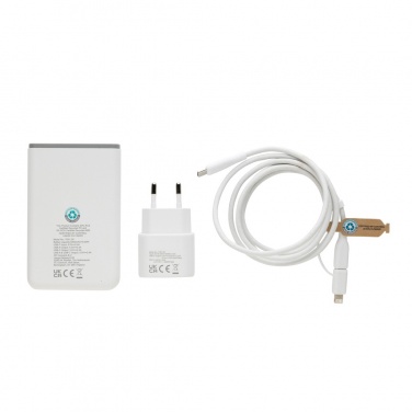 Logotrade advertising product picture of: Surge RCS recyled PET 20W type C 3 pcs charging set