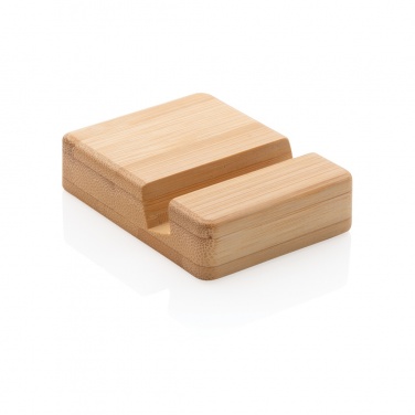 Logo trade promotional products picture of: Bamboo phone stand XD