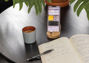 Logo trade corporate gift photo of: Bamboo tablet and phone holder