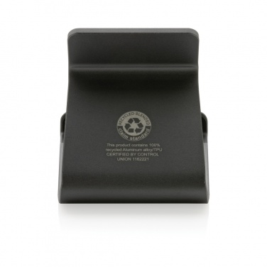 Logo trade promotional merchandise image of: Terra RCS recycled aluminium tablet & phone stand