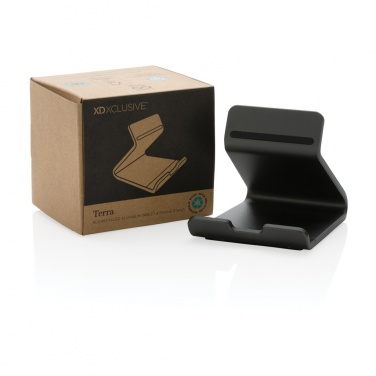 Logo trade promotional product photo of: Terra RCS recycled aluminium tablet & phone stand