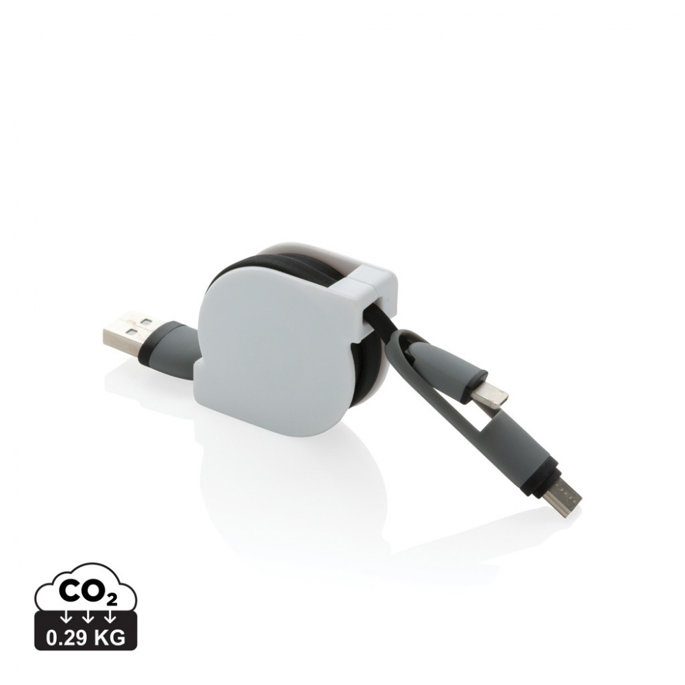 Logotrade corporate gift image of: 3-in-1 retractable cable