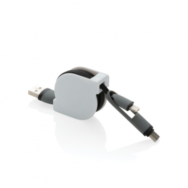 Logo trade promotional products picture of: 3-in-1 retractable cable