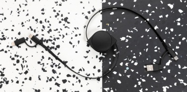 Logotrade promotional item image of: RCS standard recycled plastic and TPE 6-in-1 cable