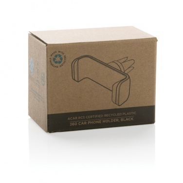Logo trade promotional item photo of: Acar RCS recycled plastic 360 degree car phone holder