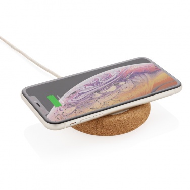 Logotrade corporate gift image of: Cork and Wheat 5W wireless charger