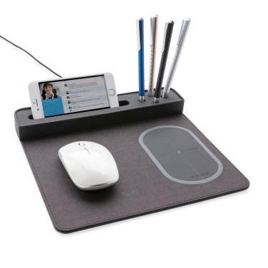 Logo trade promotional giveaways picture of: Air mousepad with 5W wireless charging and USB