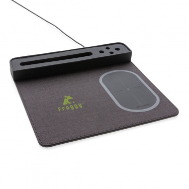Logo trade promotional items picture of: Air mousepad with 5W wireless charging and USB